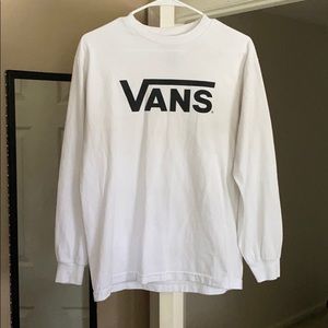Vans White Black Logo T shirt